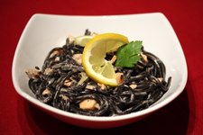 Citromos-lazacos fekete spagetti zldborssal tejsznnel